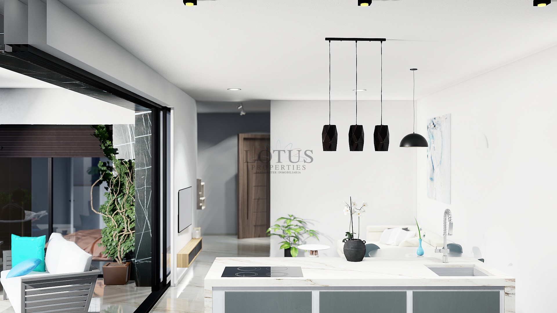 Nybyggda villor i La Finca Golf på ett plan med privata pooler - Lotus Properties