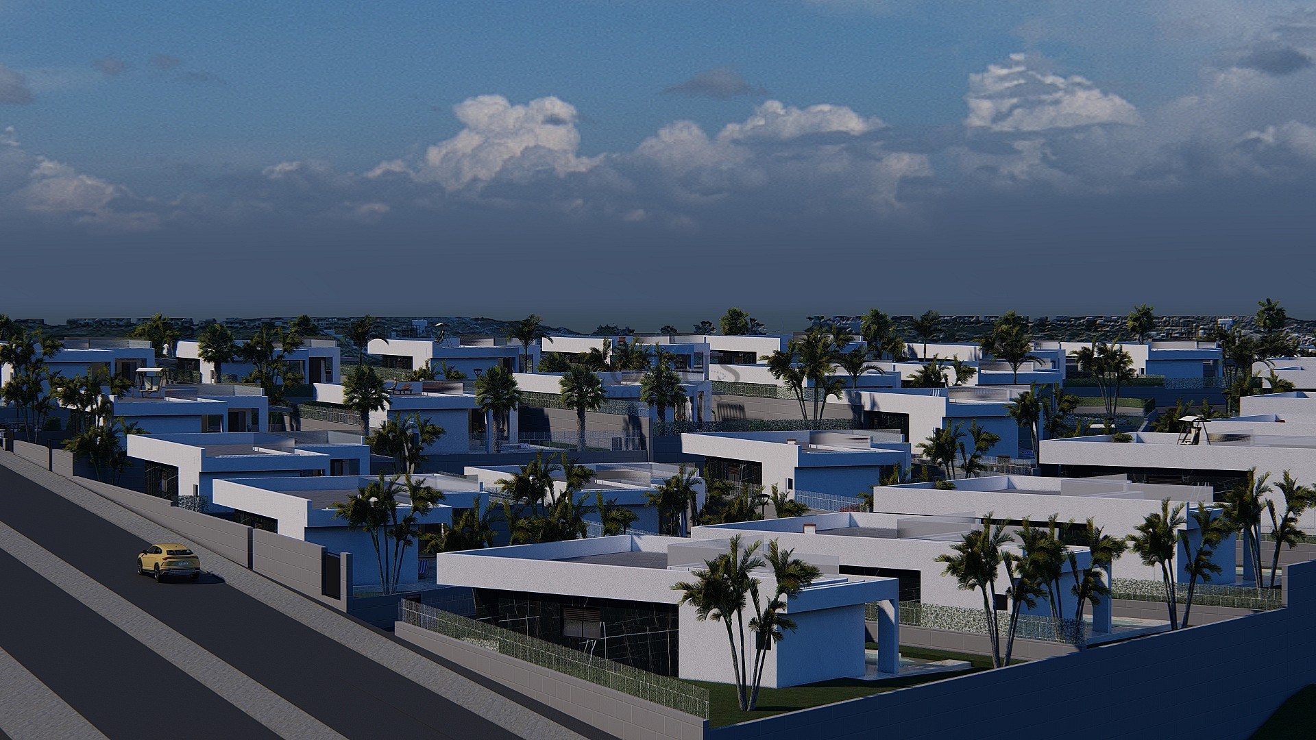 Nybyggda villor i La Finca Golf på ett plan med privata pooler - Lotus Properties