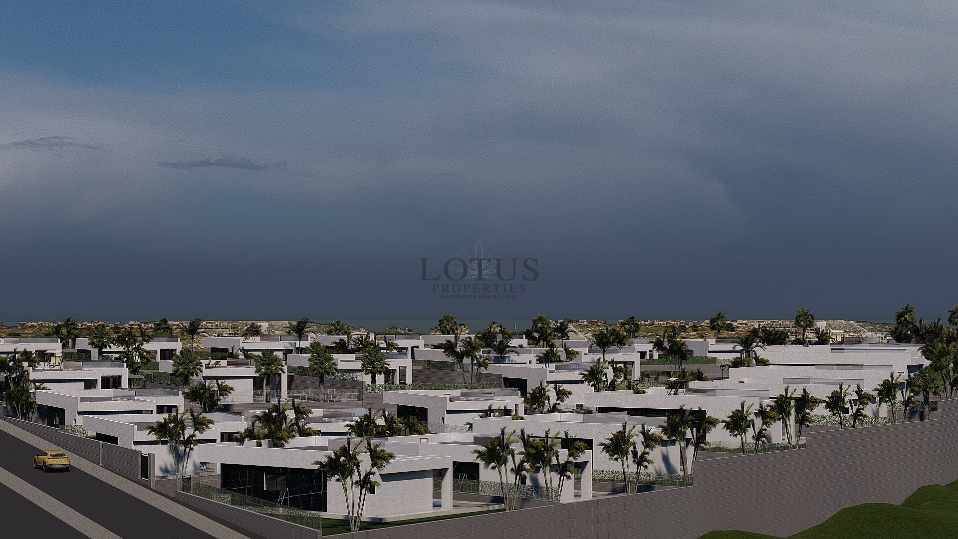 Nybyggda villor i La Finca Golf på ett plan med privata pooler - Lotus Properties