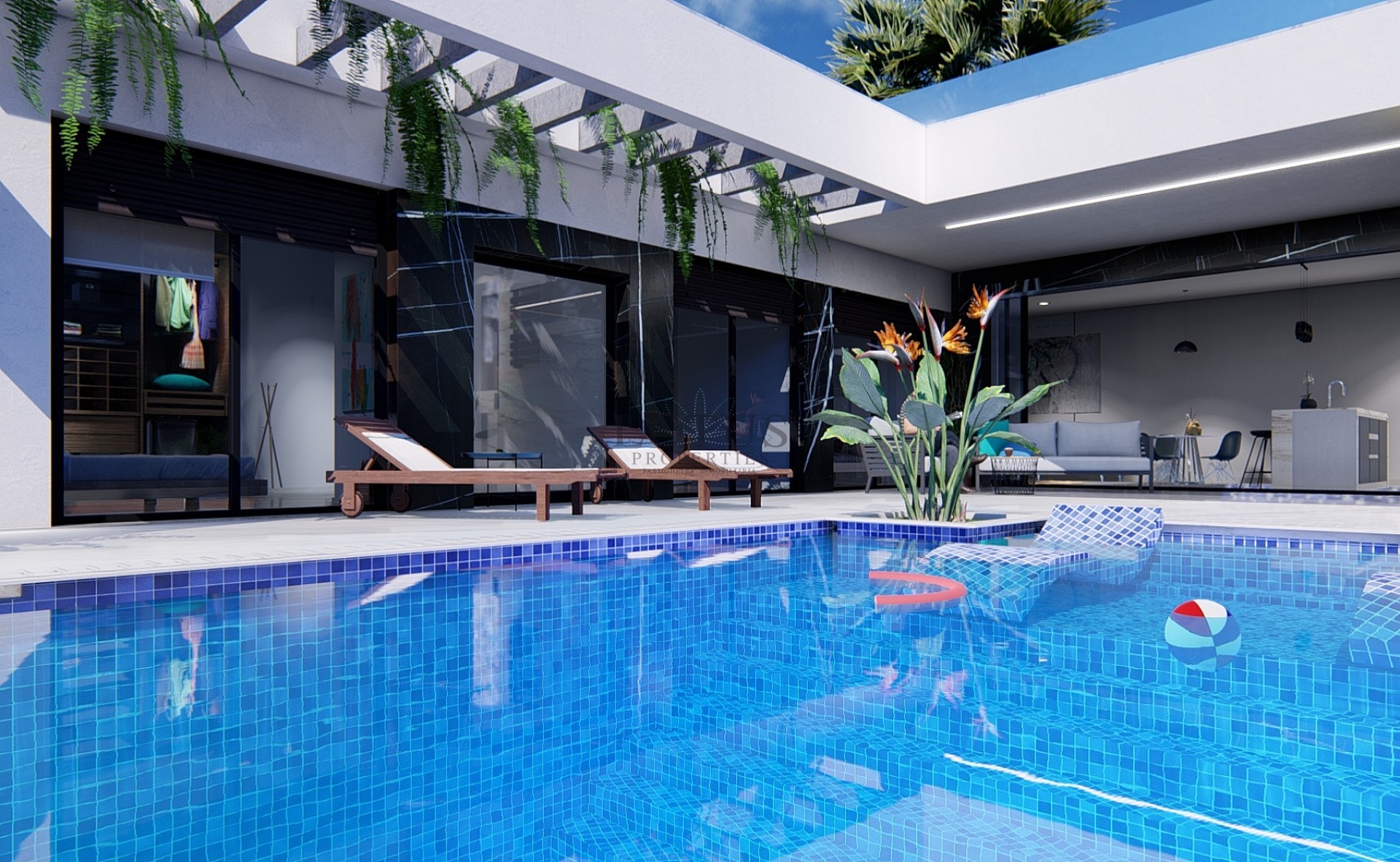 Nybyggda villor i La Finca Golf på ett plan med privata pooler - Lotus Properties