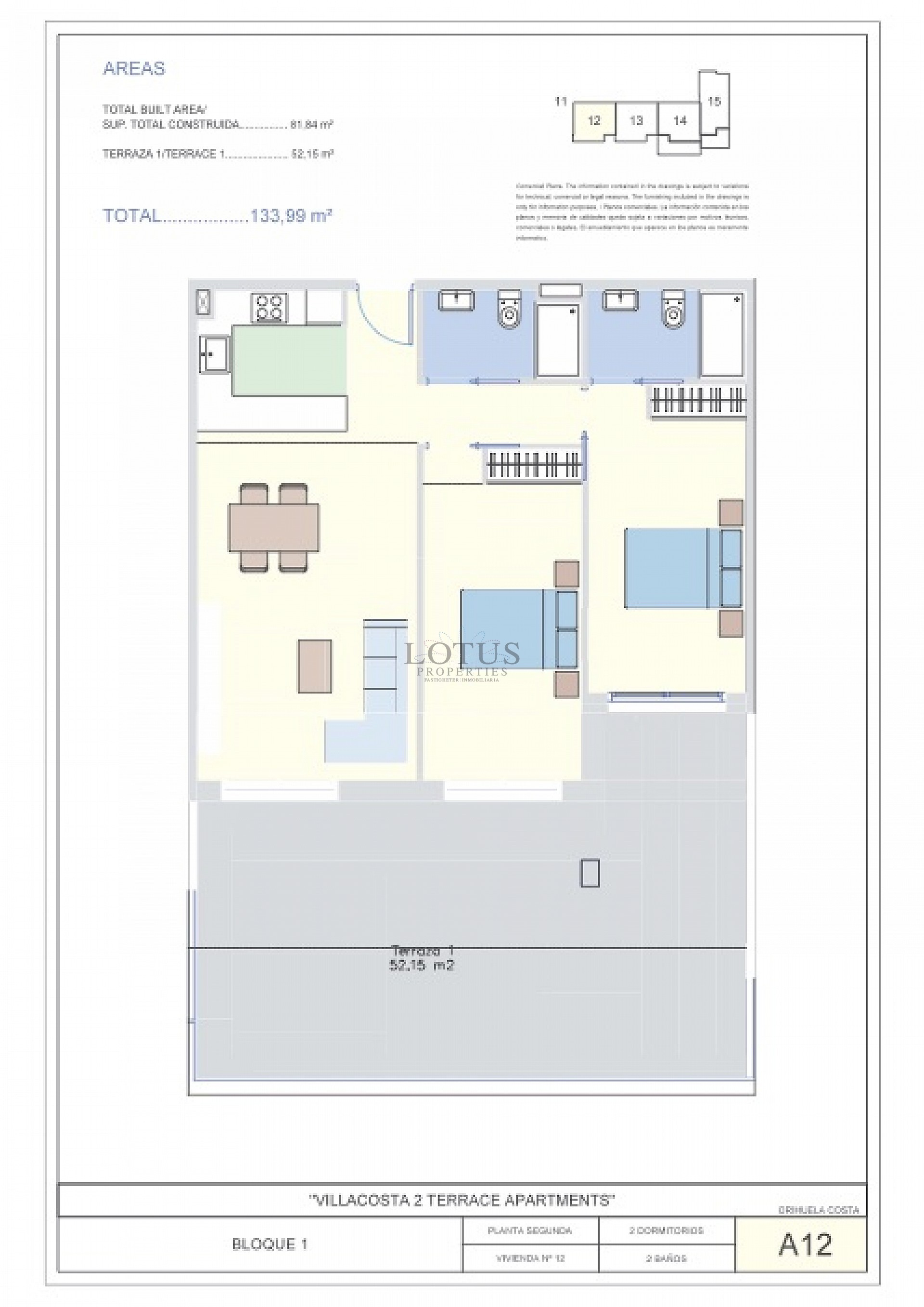 New Villacosta Club 2 Terrace Apartments - Villamartin - Lotus Properties