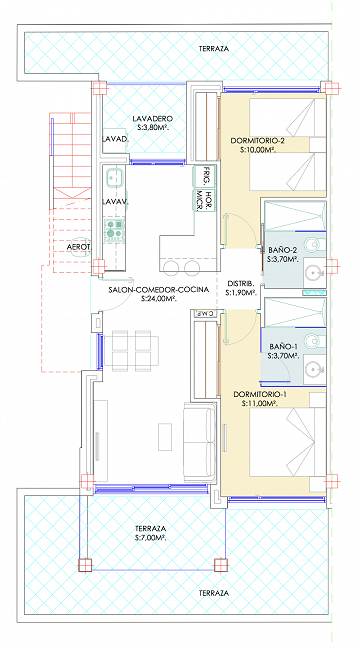 New project with ground & top floor - Los Balcones - Lotus Properties