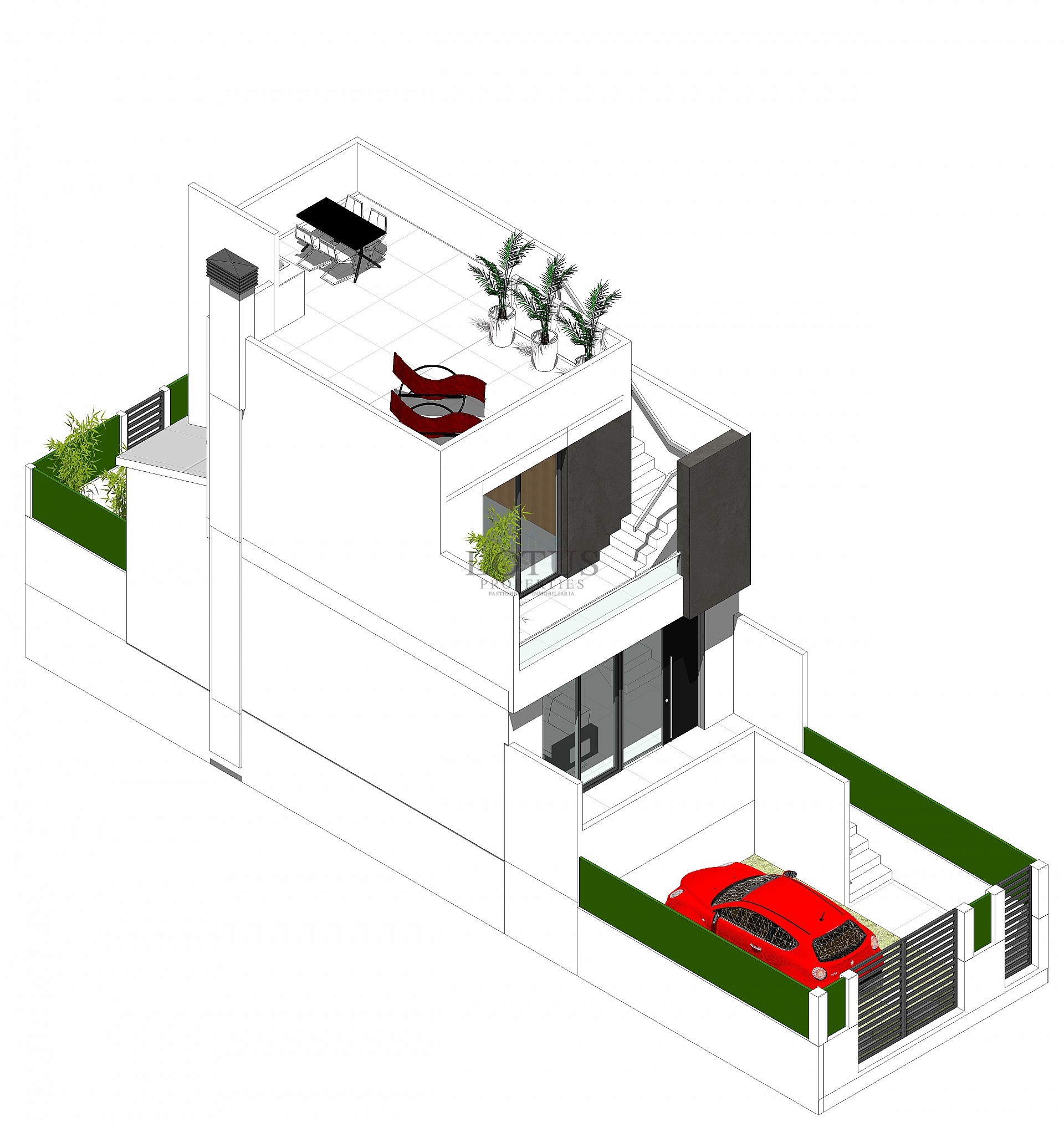 Radhus med solarium och pool i Cox - Alicante - Lotus Properties