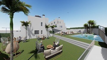 Townhouses with solarium and swimming pool in Cox - Alicante - Lotus Properties