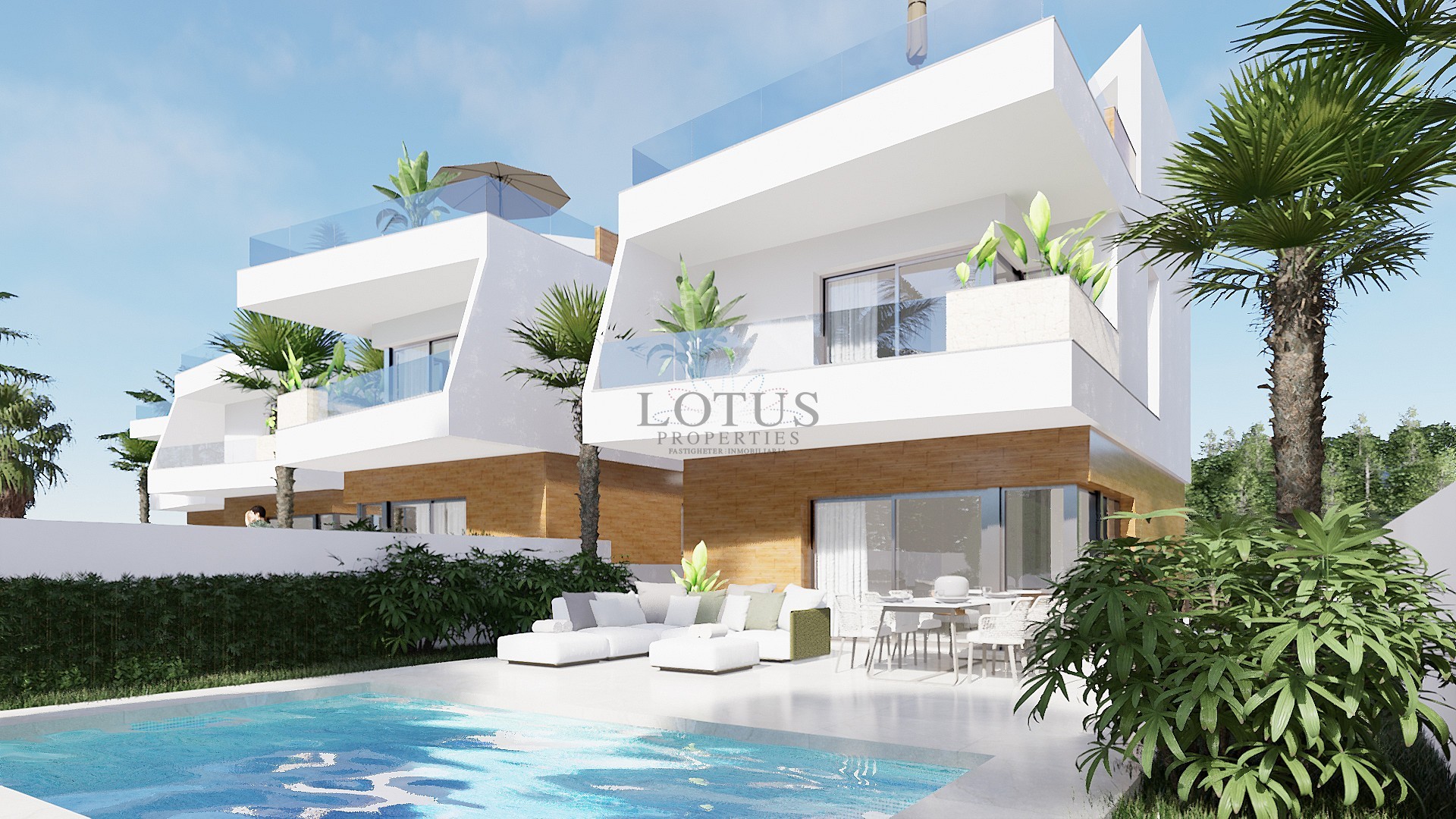 Nybyggnation av 6 magnifika villor i Fantastiska Pilar de la Horadada - Lotus Properties