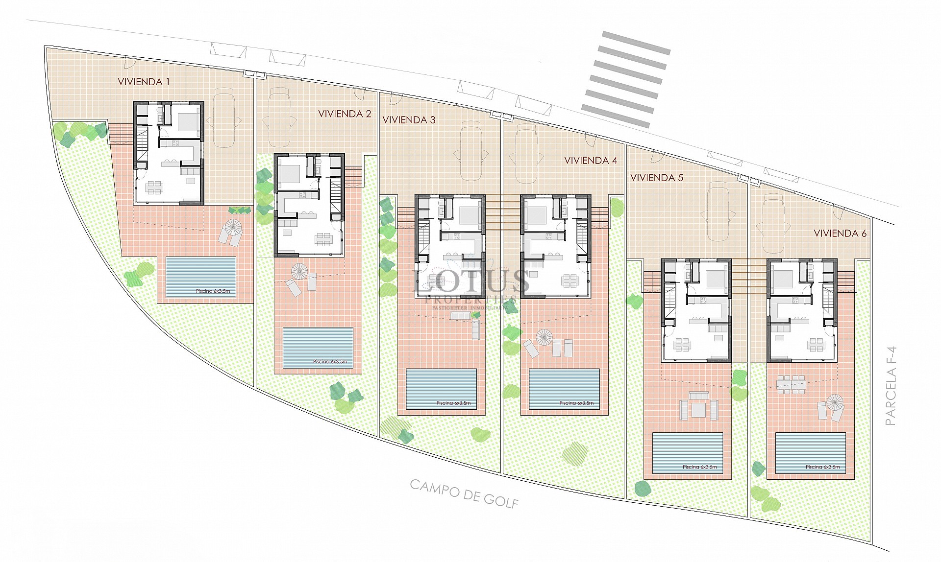 Nybyggnation av 6 magnifika villor i Fantastiska Pilar de la Horadada - Lotus Properties