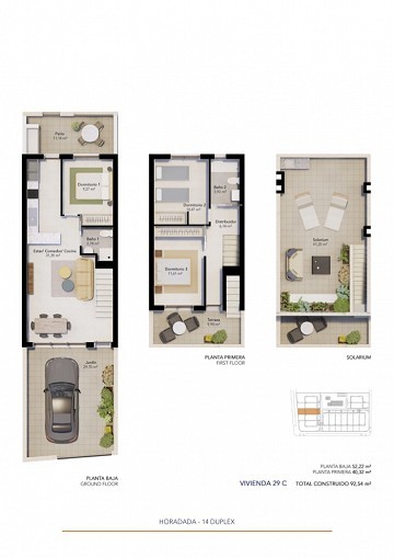 Новый таунхаус с 3 спальнями и террасой на крыше - Пилар де ла Орадада - Lotus Properties