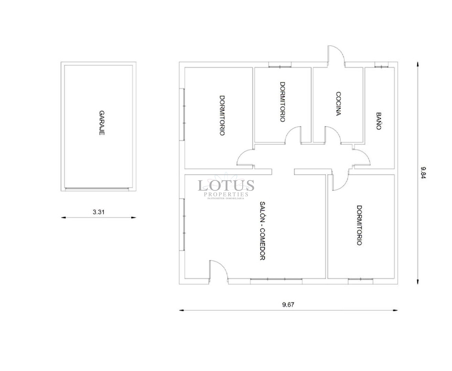 Renoverad hus, första linjen La Mata strand - Lotus Properties