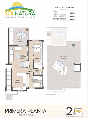 Penthouse in a beautiful residential area of ​​Sol Natura - Lotus Properties