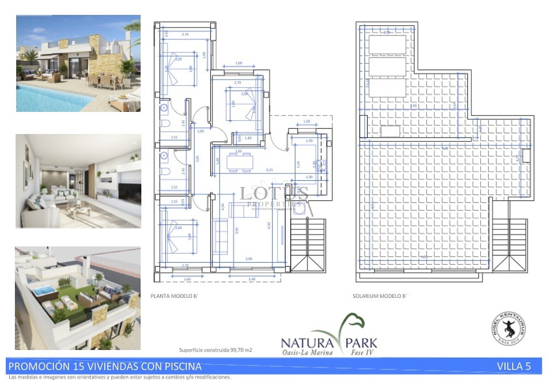 Nybyggda villor i vackra Natura Park IV- La Marina med privat pool och 3 sovrum och 2 badrum  - Lotus Properties