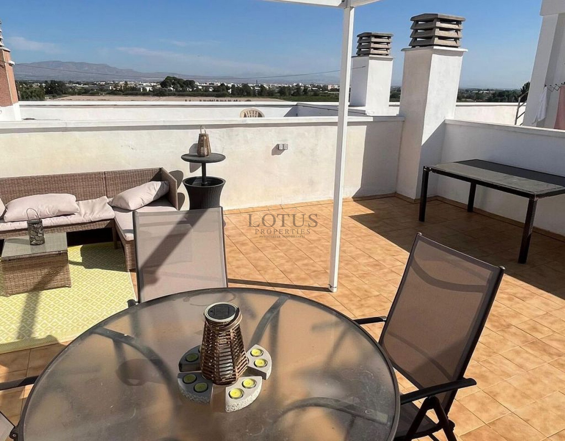 Spacious 2-Bedroom Top Floor Cecilia Apartment with Private Solarium & Storage in Algorfa - Lotus Properties