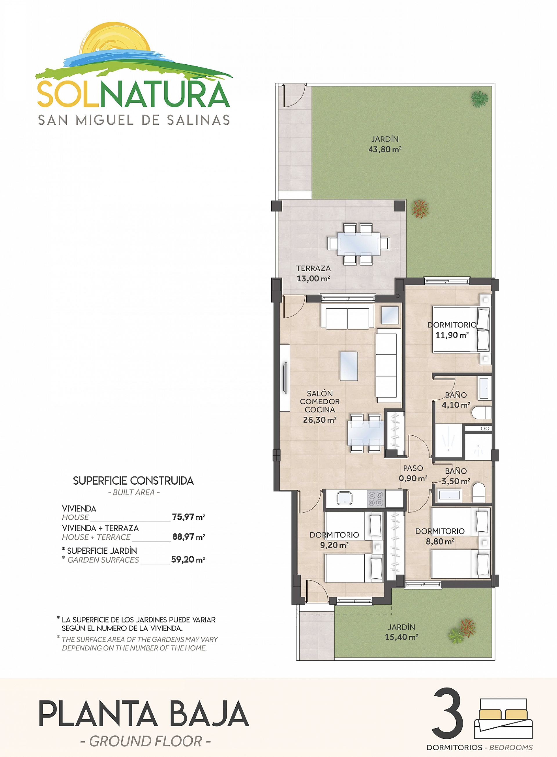 Ground floor in beautiful residential area Sol Natura - Lotus Properties