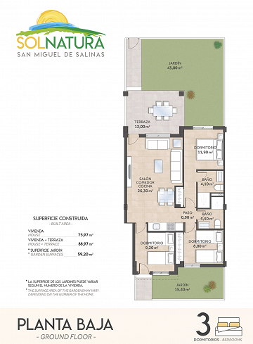 Ground floor in beautiful residential area Sol Natura - Lotus Properties