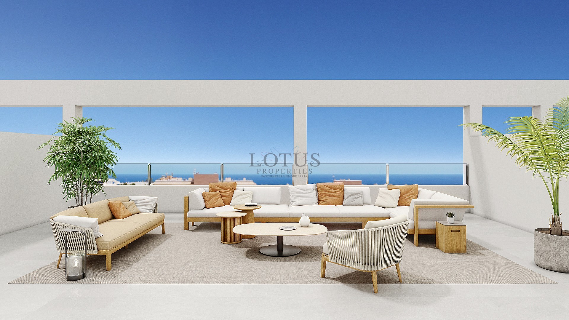 АПАРТАМЕНТЫ С 2 СПАЛЬНЯМИ РЯДОМ С ПЛЯЖЕМ ЛА МАТА - Lotus Properties