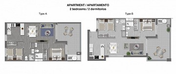 АПАРТАМЕНТЫ С 2 СПАЛЬНЯМИ РЯДОМ С ПЛЯЖЕМ ЛА МАТА - Lotus Properties